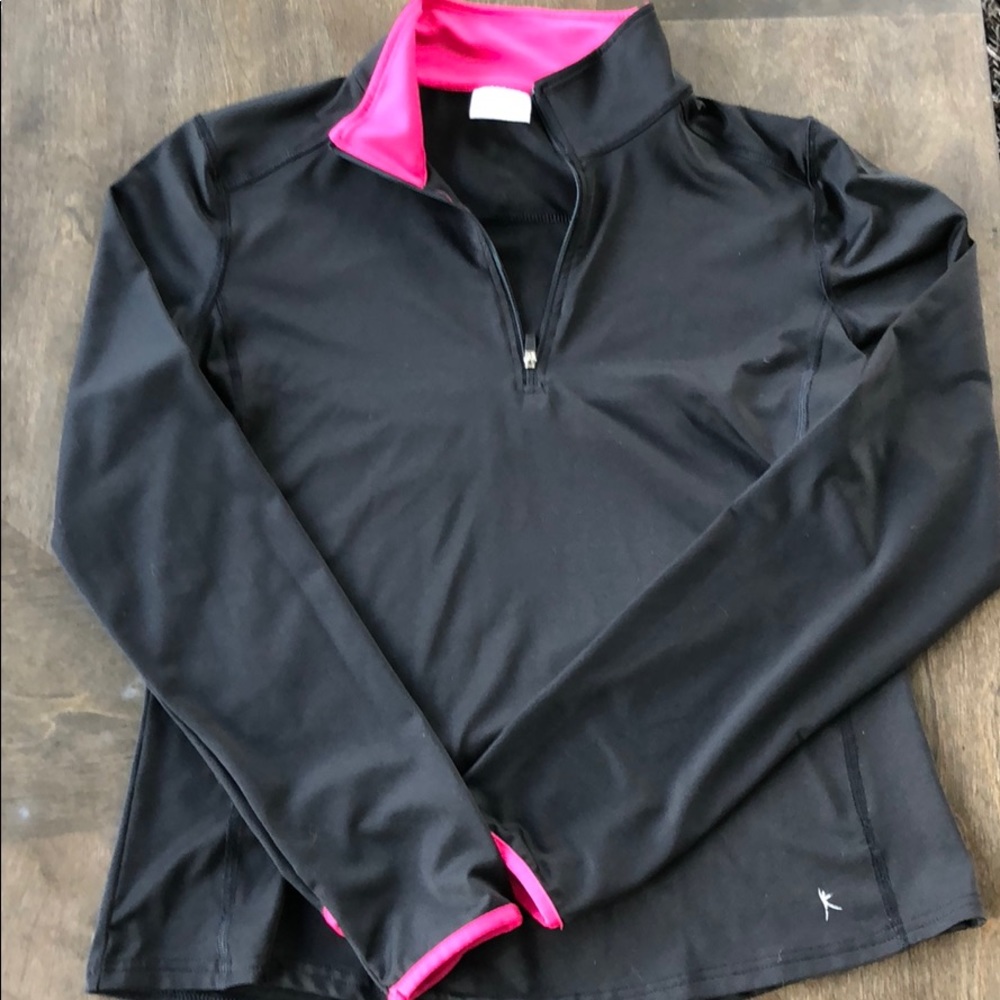 Black and pink lightweight gym jacket